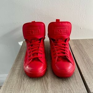 Converse All Star Shoes Red High Top Chucks Synthetic Mens 10 Womens 12